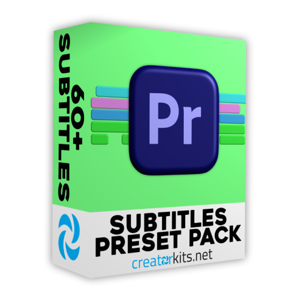 Subtitles Preset Pack for Premiere Pro